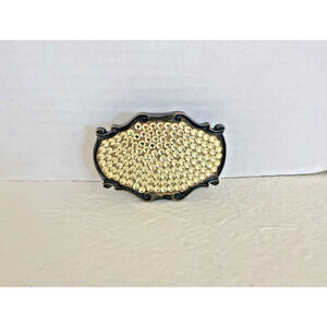 Vintage Tres Flores Swarovski Crystal Belt Buckle